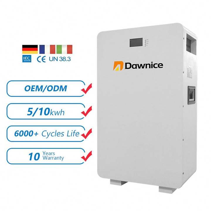 Eu Stock Inverter Battery Lithium 51.2V 200Ah 5.12Kwh 10Kwh Lifepo4 household Power Wall Mounted battery Industrial Supplier Supply