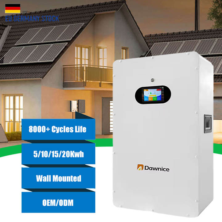 German Warehouse 51.2V 200Ah 48V Lifepo4 5kw 10kwh 15kw Lithium Battery  For Home Solar Energy Storage