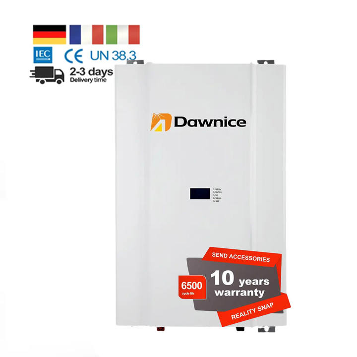 Germany Warehouse In Stock Lifepo4  5Kw 7Kw 10Kw 15Kw Lithium Storage Battery Wall Mounted Solar Battery  Pack 48V 100Ah 200Ah Direct Factory Wholesale