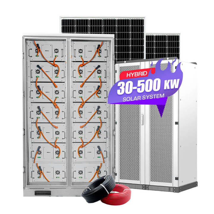 High Capacity 92kwh solar energy storage system 30kw full solar power system kit supply lithium battery for energy storage Import Wholesale