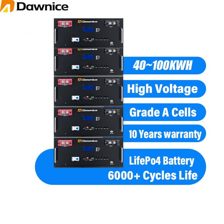 High Voltage 280ah 40kwh 100kwh Rack Mounted Lithium Battery Rack Cabinet For Home Energy Storage System OEM Wholesale