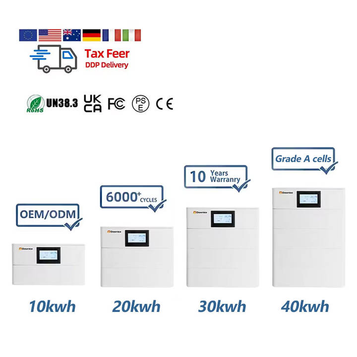 High Voltage 96v 196v 200v 380v Stackable Lithium Battery Lifepo4 Rechargeable Battery Solar Power Storage Battery For Home