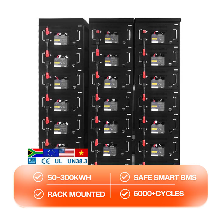 High Voltage 96volt 192V 384V 400V 200ah 300ah 600 ah 700ah Lithium Battery 25kwh 35kwh 45kwh 60 kwh 75kwh Lifepo4 Battery Pack Quality Manufacturing