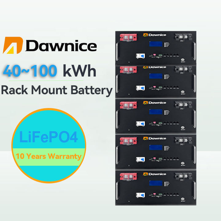 High Voltage Rechargeable Bateria 200ah 100ah 50kw 100kw Energy Storage Rack Mount Lifepo4 Battery