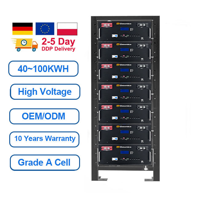 High Voltage Solar Lifepo4 Lithium Battery 40kwh 60kwh 100kwh 280ah Lithium Ion Home Energy Cabinet Wholesale Factory Customization