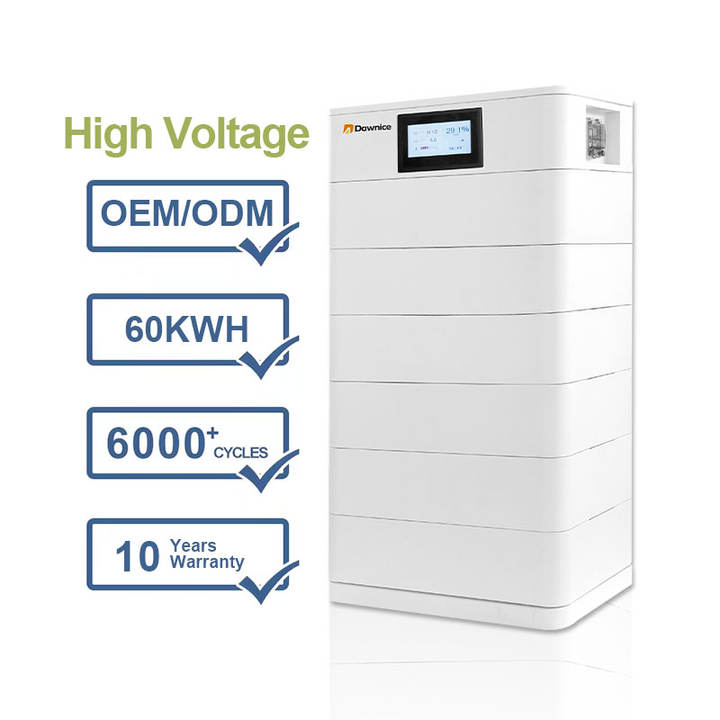 High Voltage Stacked solar battery 35kwh 40kwh 45kwh 60kwh Stackable lithium battery solar storage Wholesale Trade Supplier
