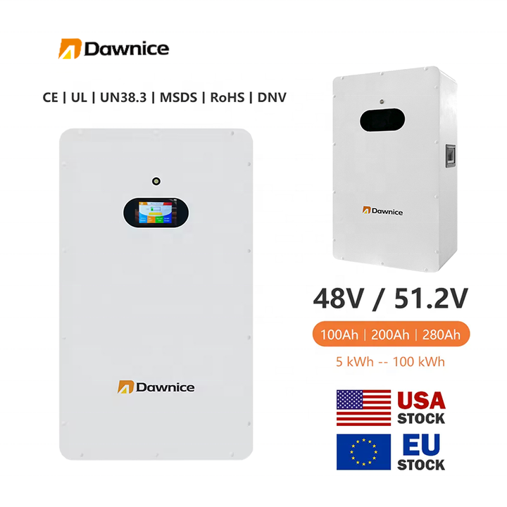 Home Energy Storage 5kwh 10kwh 100ah Lithium Powerwall Battery Wall Mounted 48v Lifepo4 Home Battery Solar Power Battery Storage Wholesale Manufacturer