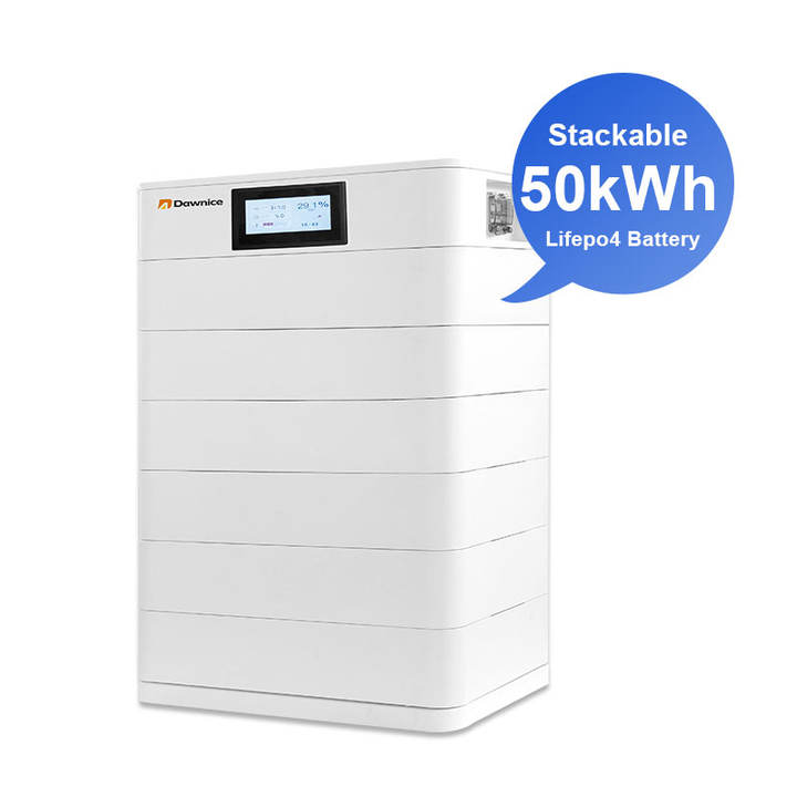 Hot sale LiFePO4 battery 100Ah 15kWh 20kWh 30kWh 51.2V Solar Lithium ion HV Stacked Battery Pack For Solar System Manufacturing Solutions Production