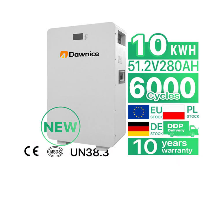 Hot selling Powerwall 10kwh Batteries 51.2v 200ah 280ah 100ah Wall Mounted Home 48v 5kwh Solar Energy Storage Lifepo4 Battery Industrial Supplier Supply