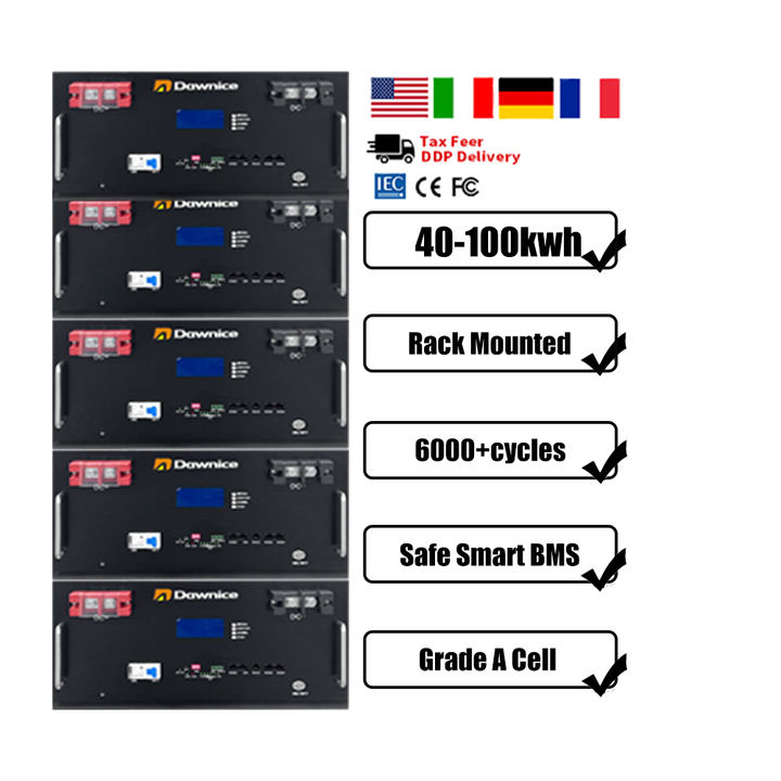 Hv Lithium Ion Batterie Storage Ip65 Lfp Rack Batteries 100ah 40kw 100 Kwh Solar Lifepo4  Phosphate Battery Pack China Factory Supply Services