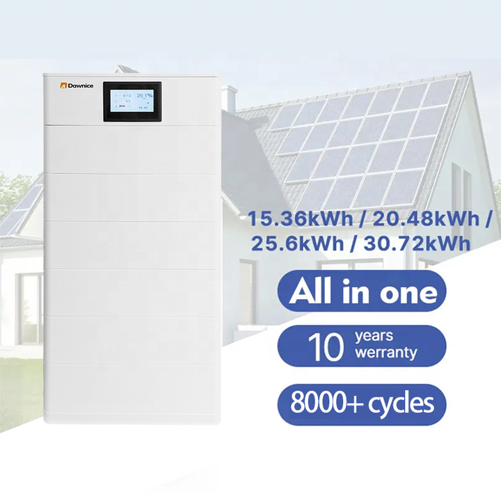 LiFePO4 Lithium Ion Battery 10Kwh 20Kwh Hybrid Inverter Solar Power Station Modular Stacked Batteries