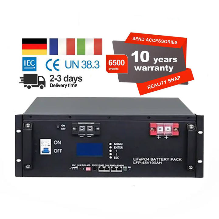 Lifepo4 48v 200Ah 400ah 51.2v 10KWH 20kwh LFP Rack-Mounted 48 V Lithium Battery Pack For Home Solar Energy System Factory Authorized Wholesale Sourcing