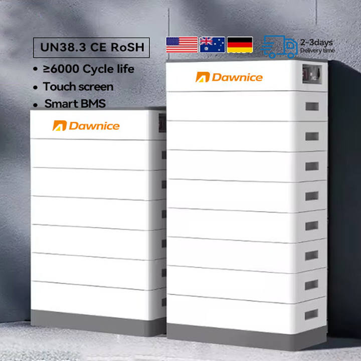 Lifepo4 Stack Battery Packs 6000 Deep Cycle Times 10kwh 20kwh High Voltage Solar Lithium Stacked Battery Custom Factory Production Trade