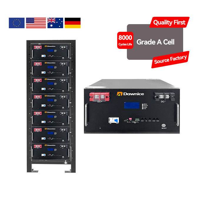 Multi Module Rack Mounted Batteries High Voltage 40kwh 50kwh Rack Mount Battery 100ah 200ah Battery Pack Contract Manufacturing