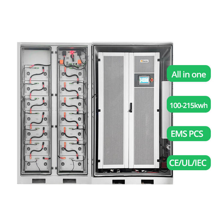 OEM Liquid Cooling 100kWh 215kWh 500kWh energy storage battery system industrial & commercial ESS solar energy storage container