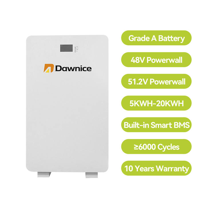 Power Wall Storage 48v 51.2v 100ah 5kwh 10kwh 20kwh Lithium Lifepo4  Power Wall-Mounted Battery Global Trade Manufacturing