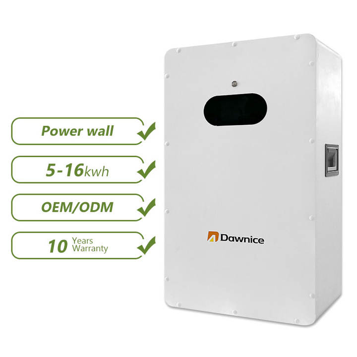 Powerbox Lifepo4 Battery 51.2v 10KWH 48v 200ah Wall-Mounted Lithium Ion Solar Home Energy IP54 Protection Large Volume Factory