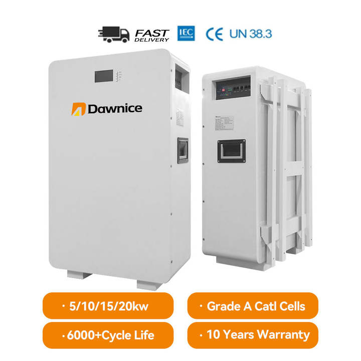 Professional Manufacturer Customized 48V 51.2V 10kWh Powerwall Lifepo4 Wall-mounted Energy Storage Battery at Home