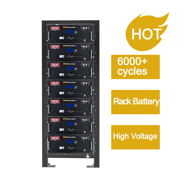 Rack Mounted Lifepo4  High Voltage 30kwh 40kwh 50kwh Battery Pack 100ah Lithium Battery For Home Solar Panel