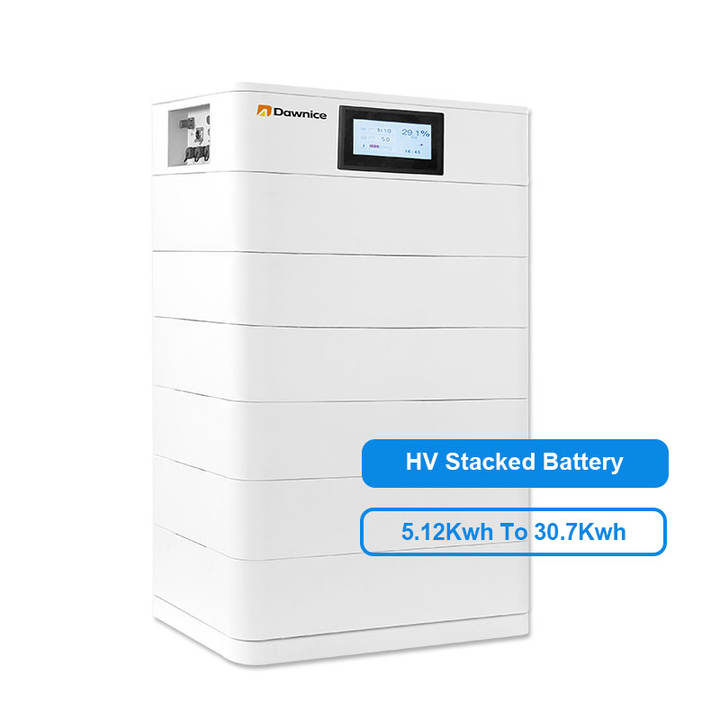 Solar Battery 102.4v 153.6v 204.8V Lifepo4 Battery Solar Energy System Stacked High Voltage For Residential Production Facility