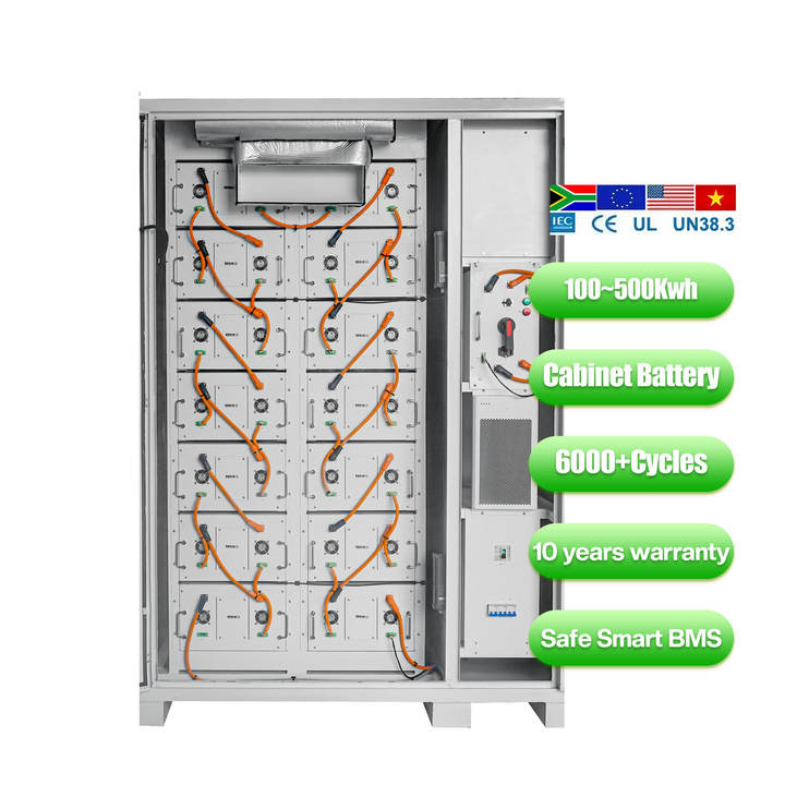 Solar ENERGY 100kwh 215kwh commercial industrial energy storage high voltage industrial and commercial energy storage container