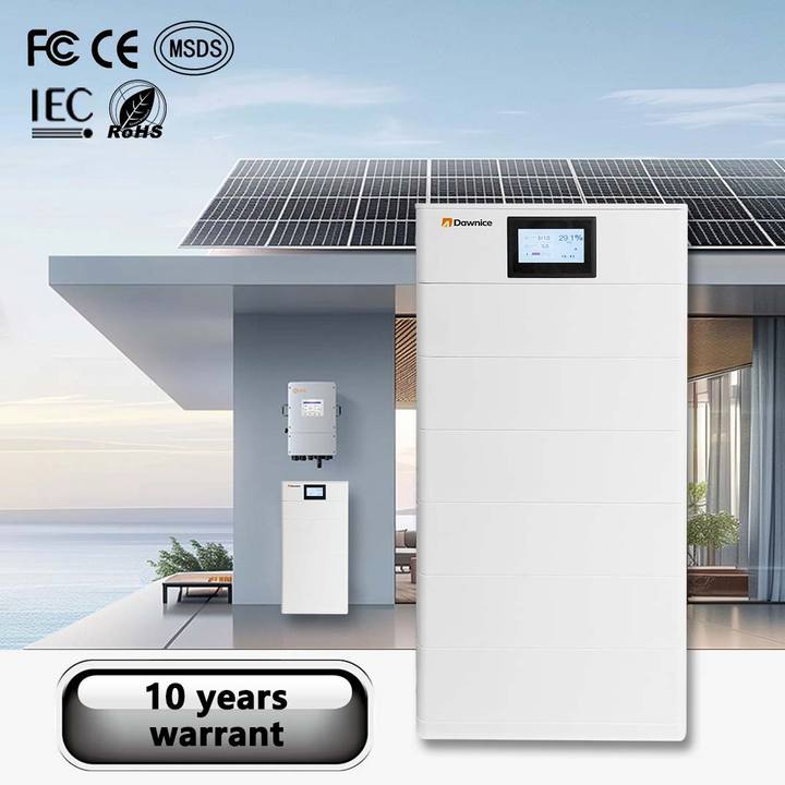 Solar Home Energy Storage Floor-standing stacked 48v 200ah 5kw 10kw lifepo4 lithium battery 100ah with inverter China Wholesale Factory