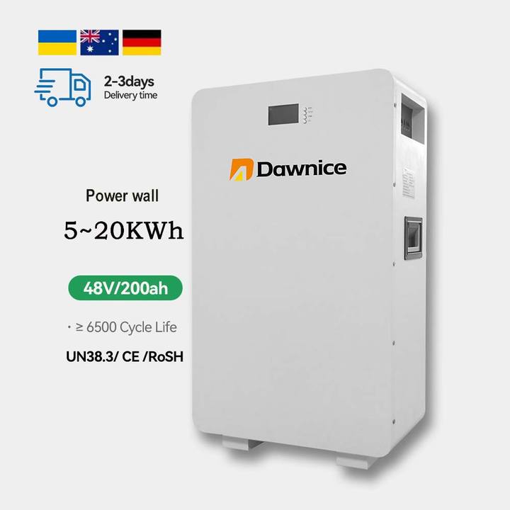 Solar Power wall battery Smart BMS 6000 Cycles LiFePO4 Battery 5KWh 48V 51.2V 100AH Home Solar Energy Storage System