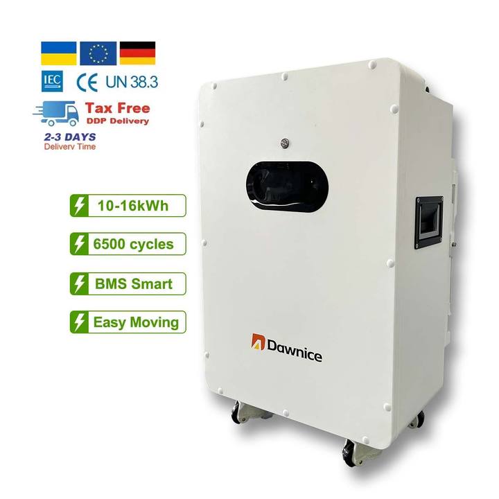 Wall-mounted LiFePO4 lithium battery 48V 200Ah 10kwh Dawnice Power Energy Wall Battery for hybrid off grid Quality Manufacturing