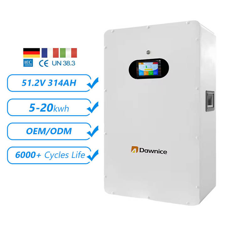 lithium ion battery packs with BMS 5kwh lifepo4 battery module Dawnice solar lithium battery