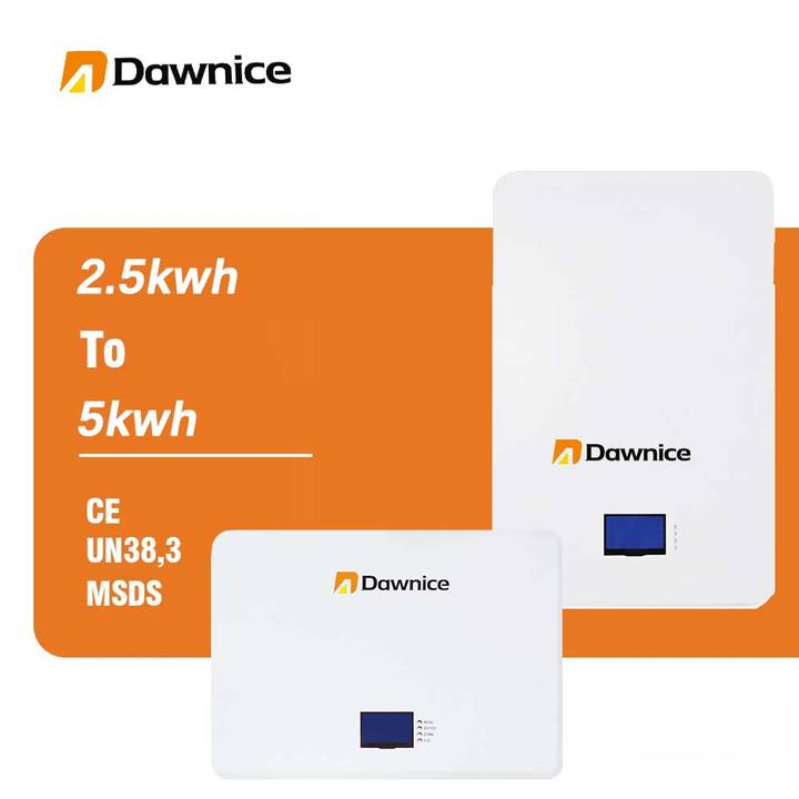Powerwall home lithium battery solar storage wall mount 24V 100Ah 200Ah LiFePO4 2.5kwh 5kwh power wall battery Export-Oriented Factory Wholesale