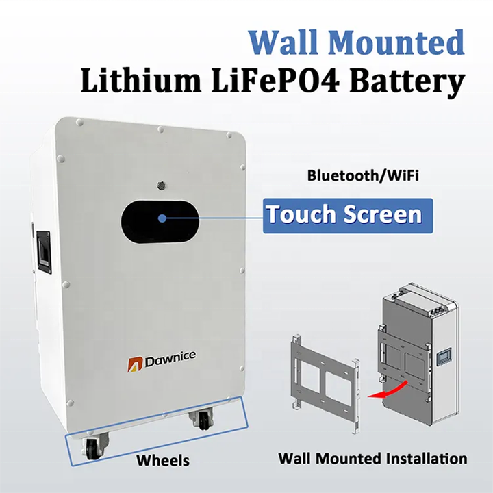 Wall mount battery 5kwh 51.2v home use lifepo4 powerwall lithium battery solar storage 100ah solar lithium battery for sale ODM Manufacturing