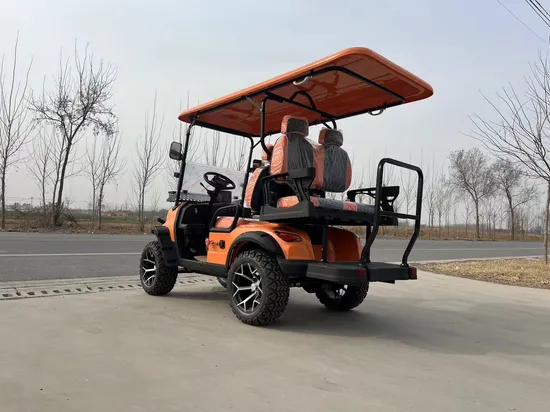 2023 New China Solar Battery Powered 72V Spots off Road Electric Hunting Vehicle 2 4 6 Seater Electric Golf Cart