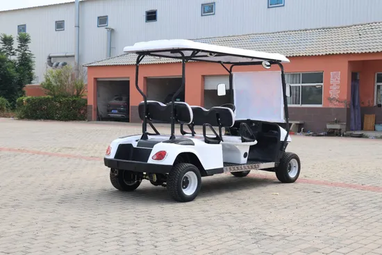 48/72V New Style MD 4+2 Seat Golf Car Sightseeing Bus Club Cart Adult Electric Golf Buggy Hunting 60V 4000W Golf Cart 6 Seats