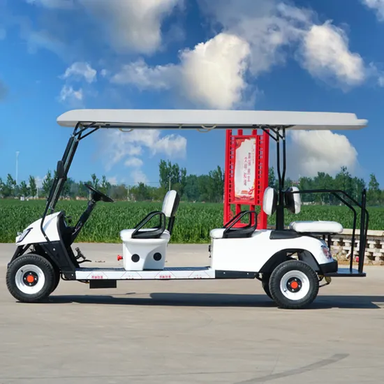 Best New Model Style MD Electric Golf Buggy Hunting Cart with 4+2 Seater CE DOT 48/72V Lithium Battery 5kw/7.5kw White Golf Cart