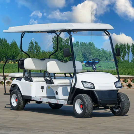 Best New Model Style MD Electric Golf Buggy Hunting Cart with 4+2 Seater CE DOT 48/72V Lithium Battery 5kw/7.5kw White Golf Cart