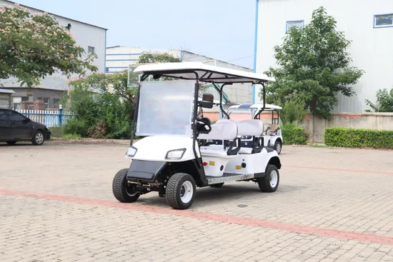 Best New Model Style MD Electric Golf Buggy Hunting Cart with 4+2 Seater CE DOT 48/72V Lithium Battery 5kw/7.5kw White Golf Cart