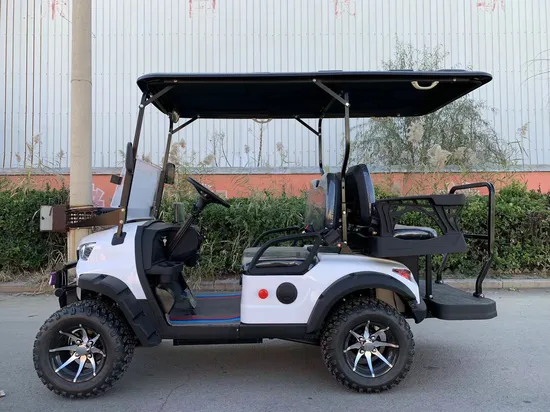 Cl Deluxe Edition 4 Seaters 72V Lithium Battery Solar Golf Cart 7000W Electric Buggy New Energy White off Road Golf Carts