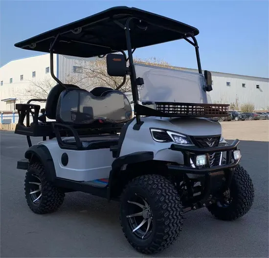 Cl Deluxe Edition 4 Seaters 72V Lithium Battery Solar Golf Cart 7000W Electric Buggy New Energy White off Road Golf Carts