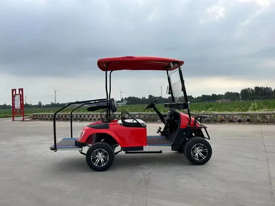 Custom 4 6 8 10 Seater Solar Power Lithium Batteries Folding Golf Carts Electric Golf Cart