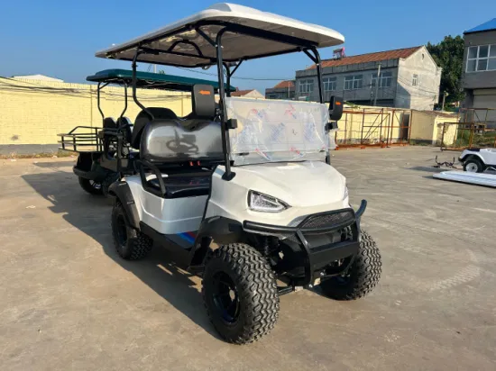 Custom Made New Model Comfortable Folding Golf Scooter 4 Seat Club Sightseeing Golf Car 48/60/72V off-Road Electric Golf Carts