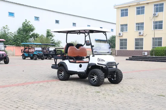 High-Quality Upgraded Version Electric off-Road Golf Car with Front Bumper Grille Cover Body Kit All-Terrain Tires Golf Cart