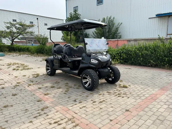 Hot New 4 Seater Mini Electric Club Car Vehicles Comfortable Solar Panels Beach Buggy Speakers Electric Golf Carts