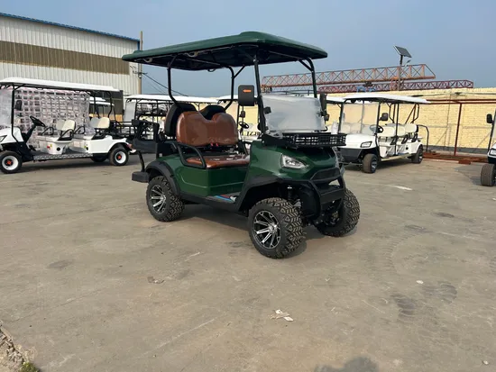 Hot Selling High Performance Quality Lithium Battery Golf Car 48V 72V 4+2 6 Seat off Road Black Golf Cart