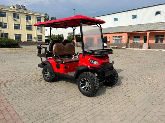 Hot Selling High Performance Quality Lithium Battery Golf Car 48V 72V 4+2 6 Seat off Road Black Golf Cart