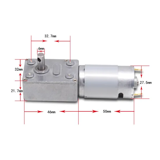 Brushed or Brushless DC Gearmotor 12V 24V Small Electrical Worm Gear Motor with High Torque Low Noise