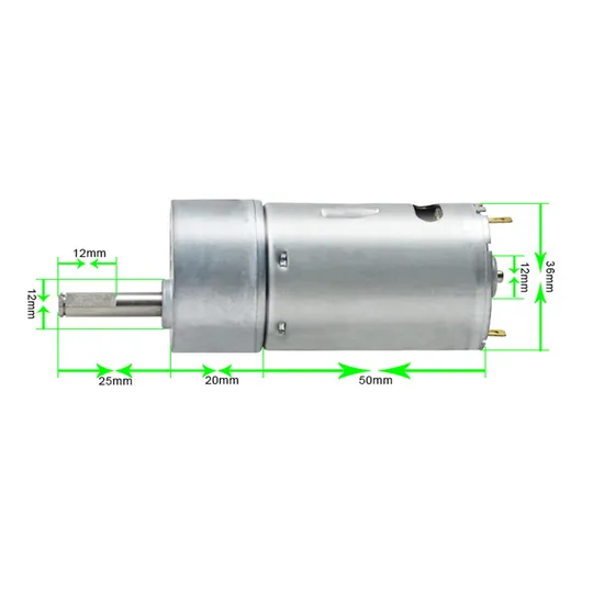 37mm Electric DC Motor RS545 Brushed DC Fan 37GB545 12V 24V Small Spur DC Gear Motor with Encoder