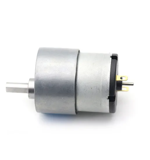 Small DC Gear Motor 37GB520 6V 12V 24V Electric DC Gearmotor with Bracket Tire for Robots