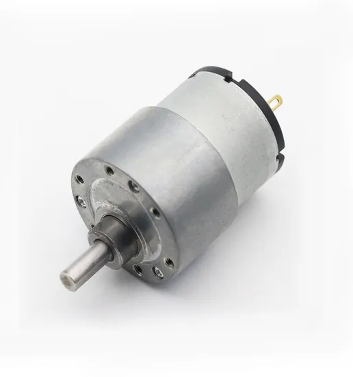 Small DC Gear Motor 37GB520 6V 12V 24V Electric DC Gearmotor with Bracket Tire for Robots