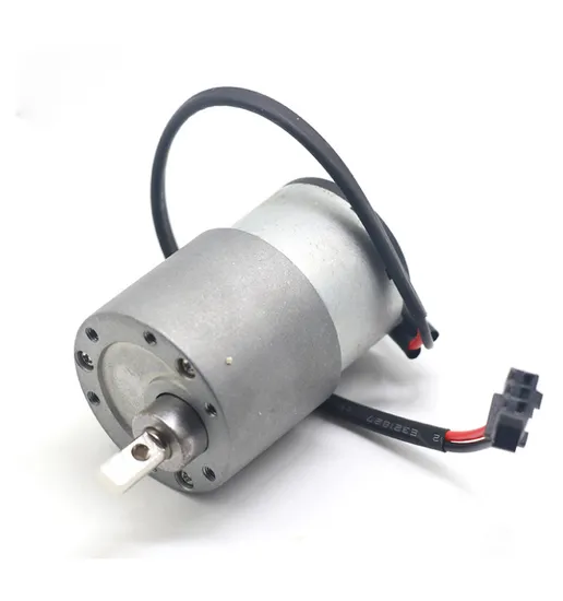 Small DC Gear Motor 37GB520 6V 12V 24V Electric DC Gearmotor with Bracket Tire for Robots