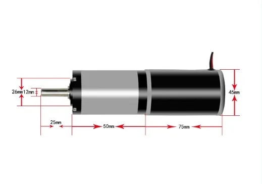 Pg42-4575 High Torque 42mm 12V 24V Brushed DC Planetary Gear Motor with Low Speed Long Worklife